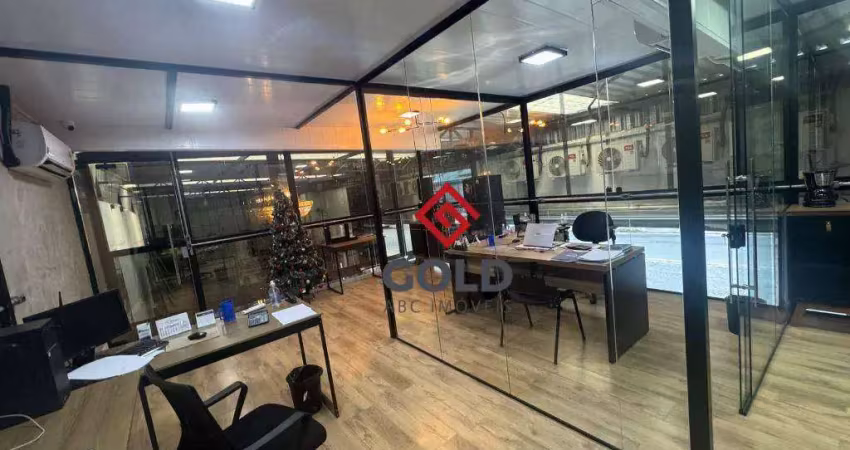 Galpão para alugar, 637 m² por r$ 24.415,99/mês - jardim - santo andré/sp
