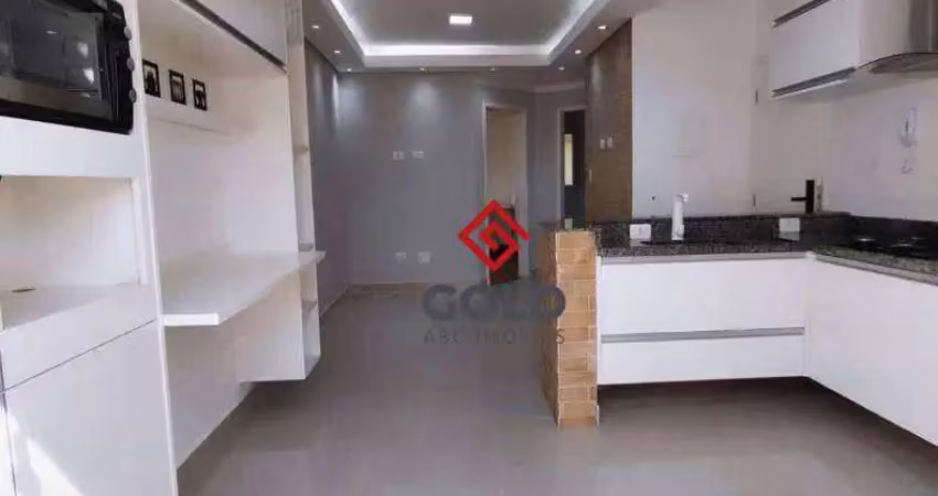 Apartamento com 2 dormitórios, 47 m² - venda por r$ 425.000,00 ou aluguel por r$ 4.000,02/mês - campestre - santo andré/sp