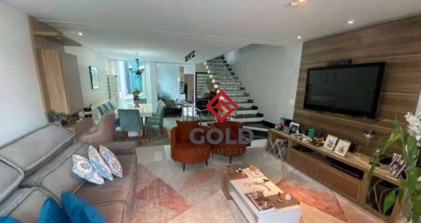 Sobrado com 3 dormitórios à venda, 202 m² por r$ 1.199.000 - paraíso - santo andré/sp