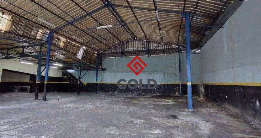 Galpão para alugar, 950 m² por r$ 18.911,29/mês - jardim - santo andré/sp