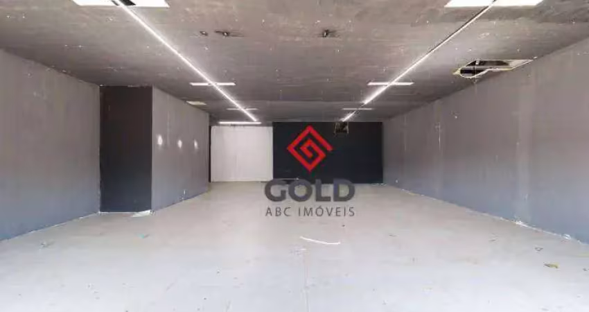 Salão para alugar, 200 m² por r$ 3.100,00/mês - parque das nações - santo andré/sp