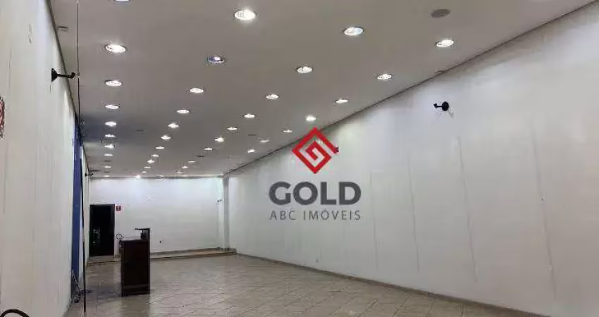 Salão para alugar, 112 m² por r$ 8.494,00/mês - vila linda - santo andré/sp