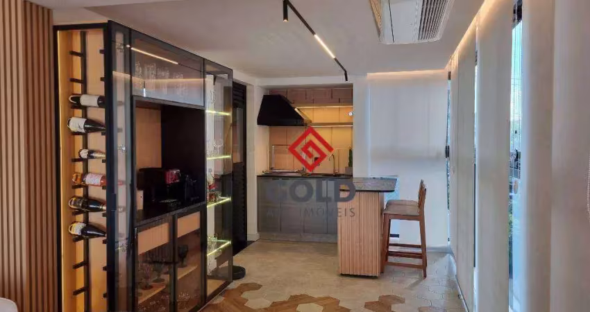 Apartamento com 3 dormitórios à venda, 133 m² por r$ 1.750.000,00 - jardim - santo andré/sp
