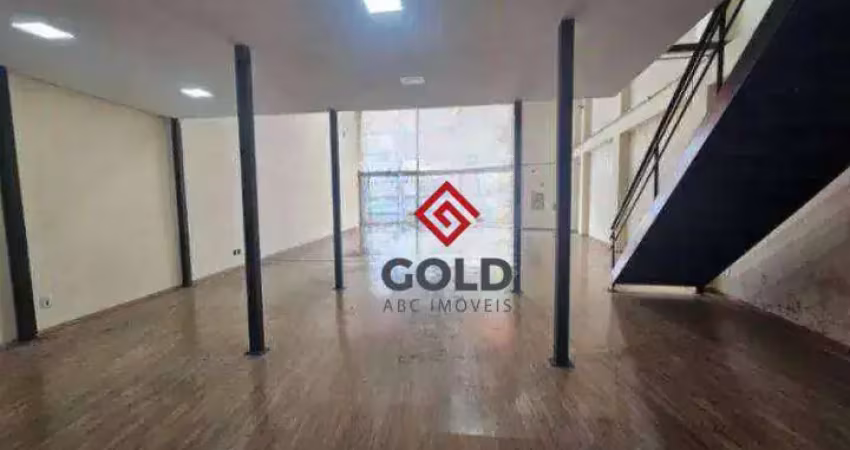 Salão para alugar, 280 m² por r$ 17.094,00/mês - vila assunção - santo andré/sp