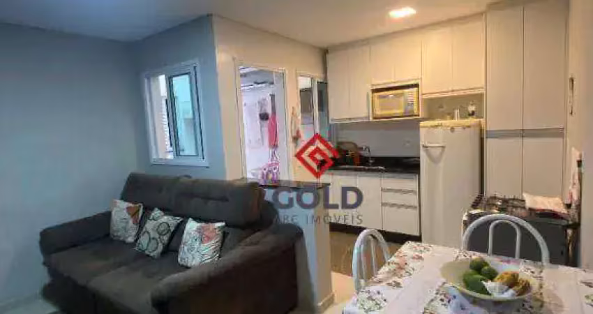 Apartamento com 2 dormitórios à venda, 46 m² por r$ 380.000,00 - parque das nações - santo andré/sp