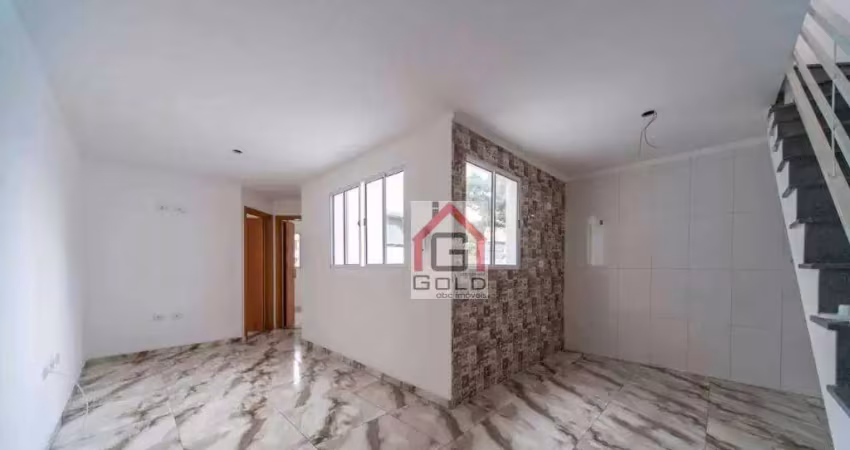 Cobertura com 2 dormitórios à venda, 42 m² por r$ 350.000,00 - jardim utinga - santo andré/sp