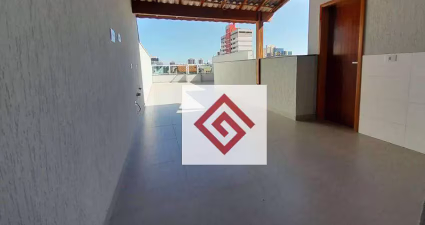 Cobertura com 2 dormitórios para alugar, 113 m² por r$ 3.000,00/mês - parque das nações - santo andré/sp