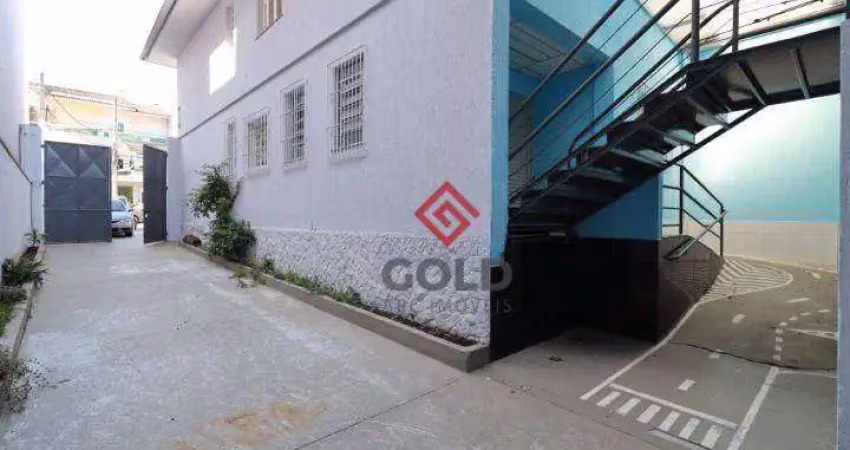 Galpão para alugar, 500 m² por r$ 21.290,00/mês - jardim - santo andré/sp