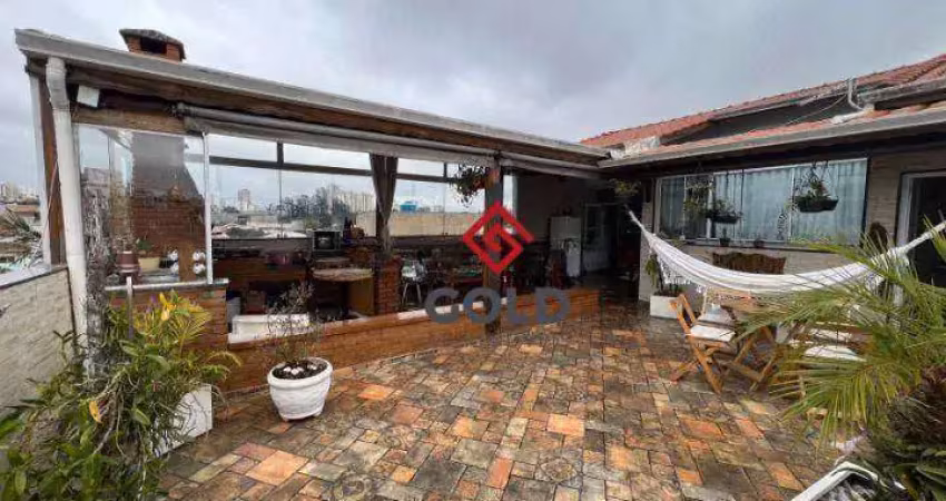 Cobertura com 3 dormitórios à venda, 166 m² por r$ 950.000,00 - santa teresinha - santo andré/sp