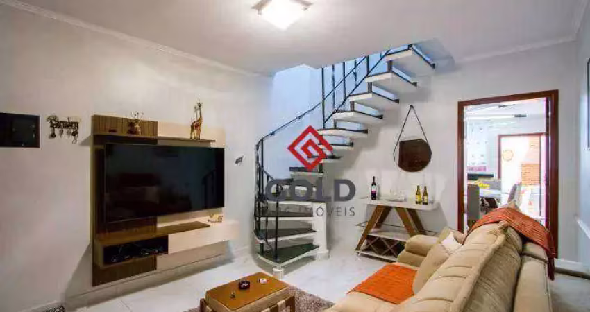 Sobrado com 2 dormitórios, 123 m² - venda por r$ 730.000,00 ou aluguel por r$ 4.545,00/mês - vila bastos - santo andré/sp
