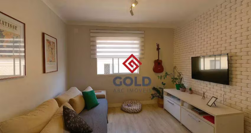 Apartamento com 2 dormitórios à venda, 48 m² por r$ 295.000,00 - vila camilópolis - santo andré/sp