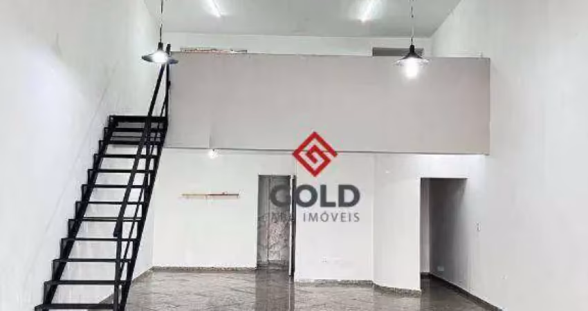 Salão para alugar, 170 m² por r$ 3.718,00/mês - parque erasmo assunção - santo andré/sp