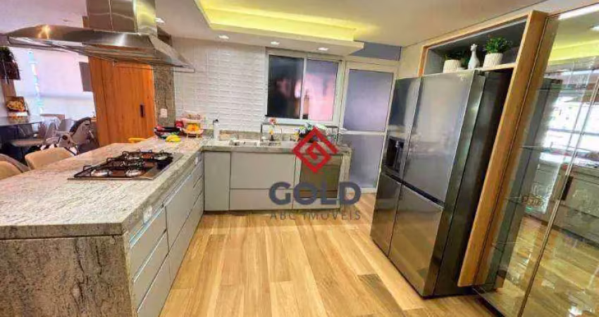 Apartamento com 3 dormitórios à venda, 130 m² por r$ 1.200.000,00 - jardim bela vista - santo andré/sp
