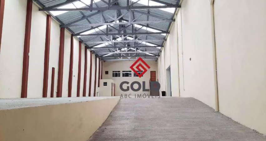 Galpão, 2260 m² - venda por r$ 6.150.000,00 ou aluguel por r$ 54.837,56/mês - jardim santo antônio - santo andré/sp