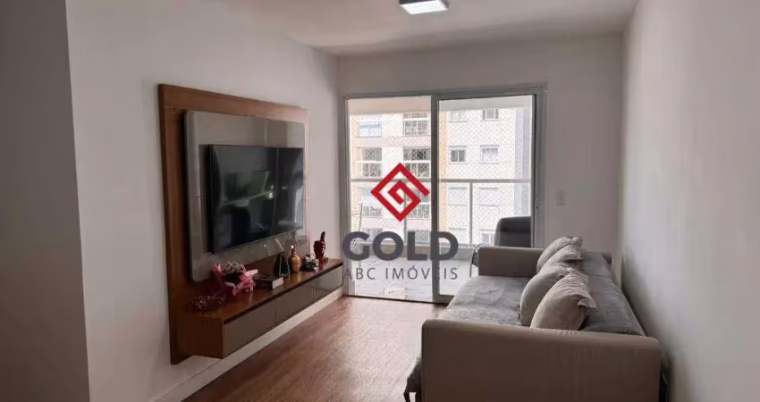 Apartamento com 3 dormitórios para alugar, 91 m² por r$ 4.573,00/mês - parque das nações - santo andré/sp