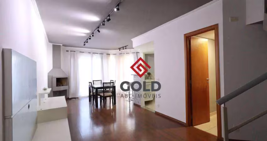 Apartamento com 1 dormitório para alugar, 105 m² por r$ 5.103,00/mês - jardim - santo andré/sp