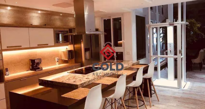 Cobertura com 3 dormitórios, 82 m² - venda por r$ 1.280.000,00 ou aluguel por r$ 12.001,00/mês - campestre - santo andré/sp