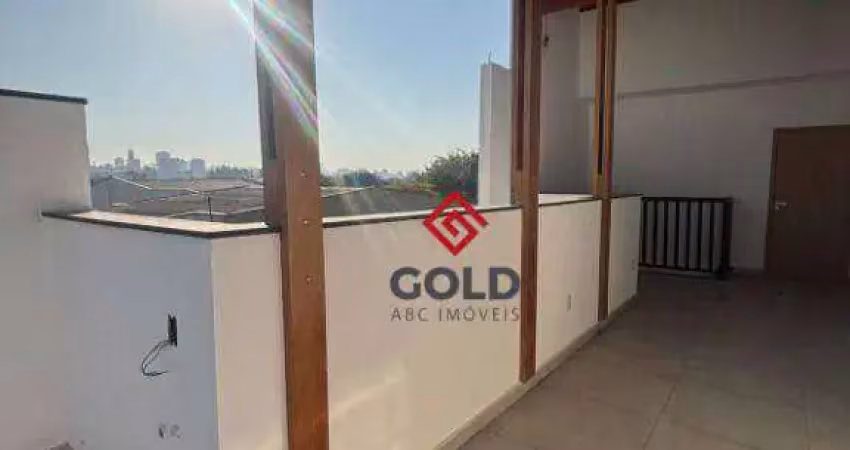 Cobertura com 2 dormitórios, 110 m² - venda por r$ 485.000,00 ou aluguel por r$ 3.050,00/mês - santa teresinha - santo andré/sp