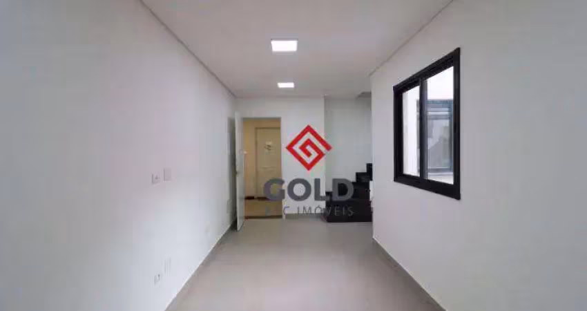 Cobertura com 2 dormitórios, 88 m² - venda por r$ 460.000,00 ou aluguel por r$ 2.657,00/mês - santa teresinha - santo andré/sp