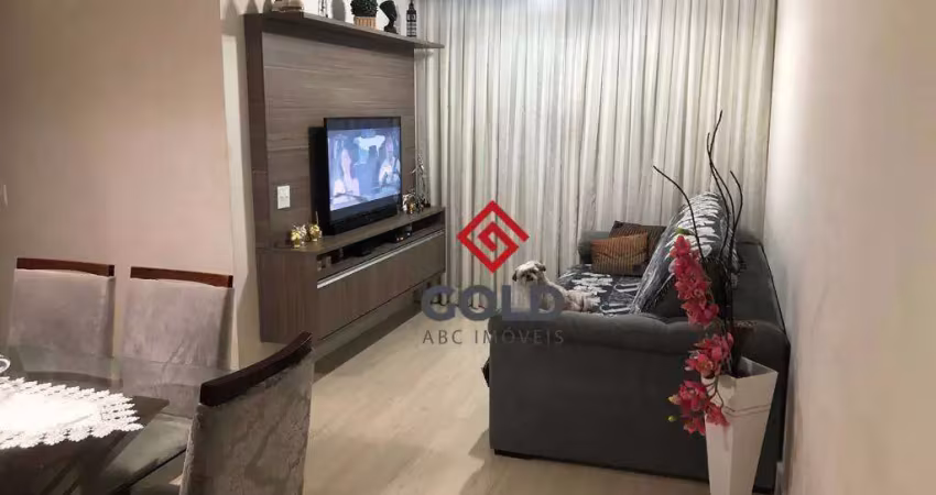 Apartamento com 3 dormitórios para alugar, 68 m² por r$ 2.562/mês - utinga - santo andré/sp