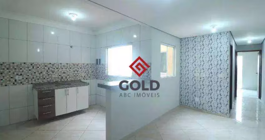 Cobertura com 2 dormitórios para alugar, 100 m² por r$ 2.145,00/mês - parque novo oratório - santo andré/sp