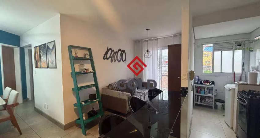 Apartamento com 2 dormitórios, 54 m² - venda por r$ 340.000,00 ou aluguel por r$ 2.215,00/mês - parque das nações - santo andré/sp