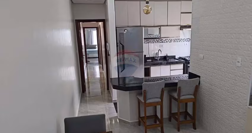 BELISSIMO APARTAMENTO MOBILIADO COM 02 DORMITORIOS-CANTO DO FORTE
