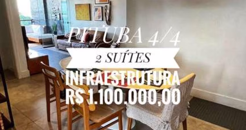 APARTAMENTO 4/4 2 SUÍTES 150 M2 INFRAESTRUTURA À VENDA NA PITUBA SALVADOR BA