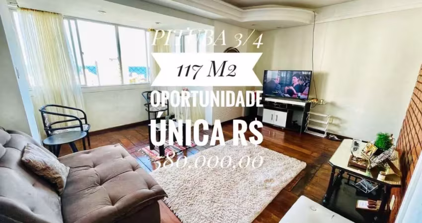 Apartamento 3 quartos na pituba à venda: 117m², suíte, vaga de garagem e condomínio completo!