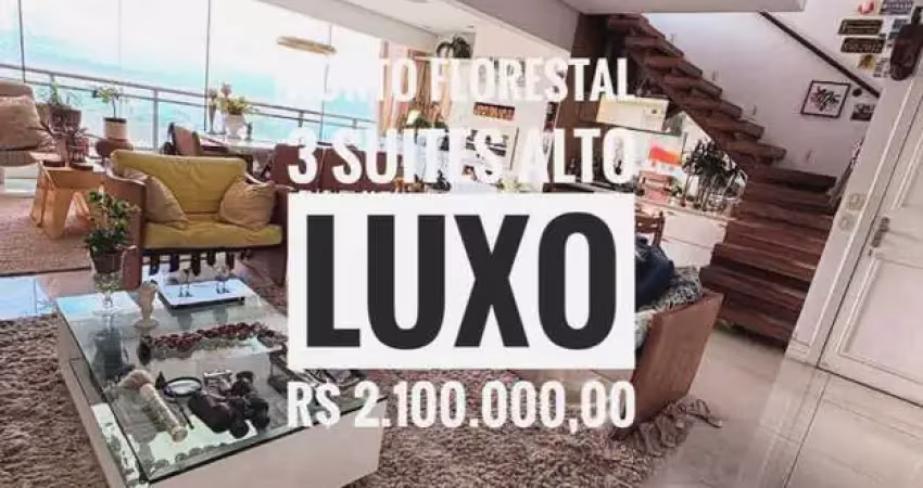 Apartamento Duplex de Luxo 3 Suítes - Horto Florestal, Salvador-BA: Vista Mar, Varanda Gourmet, 3 Vagas. Agende sua visita!