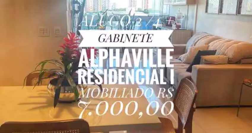 Apartamento mobiliado no condomínio alpha park para locação em alphaville i, salvador: 2 quartos, 1 suite, 1 sala e mais!
