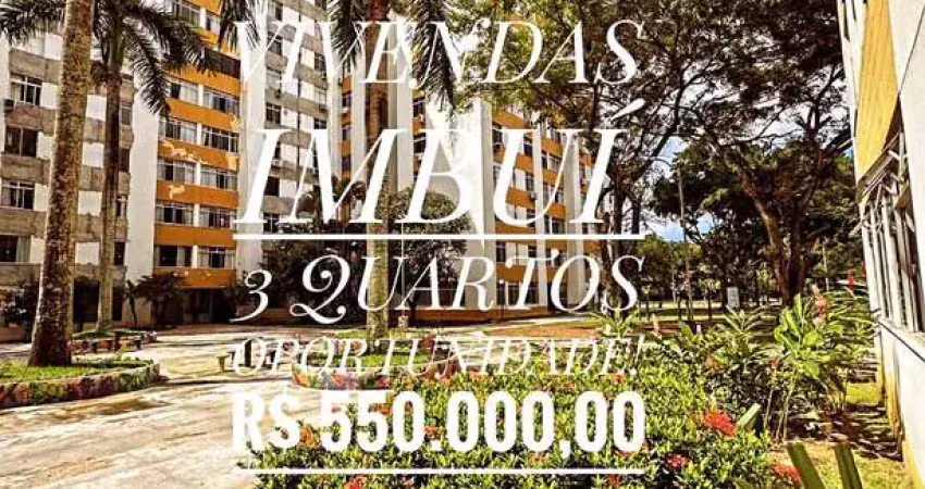 Apartamento à venda no imbuí, salvador-ba: 3 quartos, 1 suíte, 1 sala, 3 banheiros, 1 vaga. condomínio vivendas do imbuí.