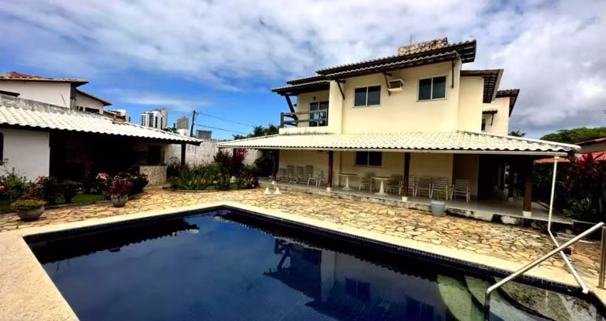 Casa de luxo com 5 suítes, piscina e área gourmet no condomínio vale do jaguaribe, salvador-ba.