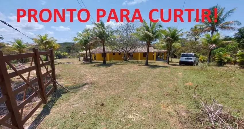 Venda de sítio em subauma, salvador-ba: 3 quartos, 1 suíte, 2 banheiros, 2 vagas de garagem, 150m² de área. 80 mil m² de terreno, r$400 mil.