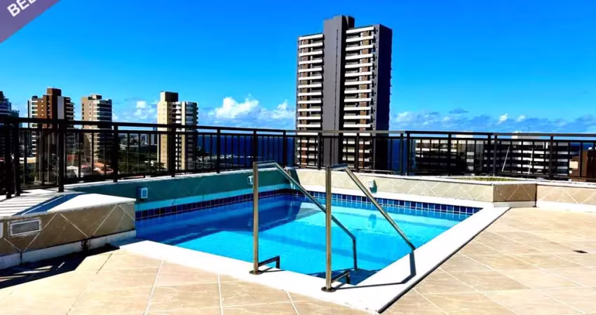 Cobertura de luxo à venda na barra de salvador: 3 suítes, vista mar, 5 vagas - imperdível!