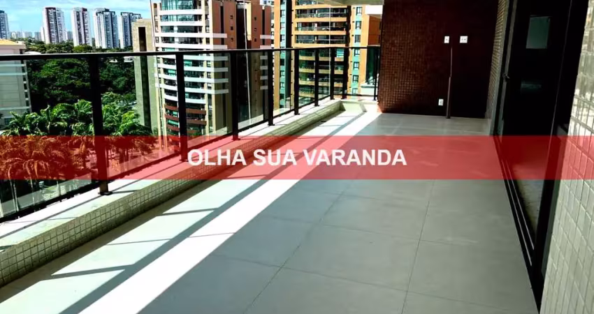 Imperdível: apartamento de luxo em alphaville i, salvador-ba - 4 quartos, 4 suítes, 204m² - infraestrutura completa!