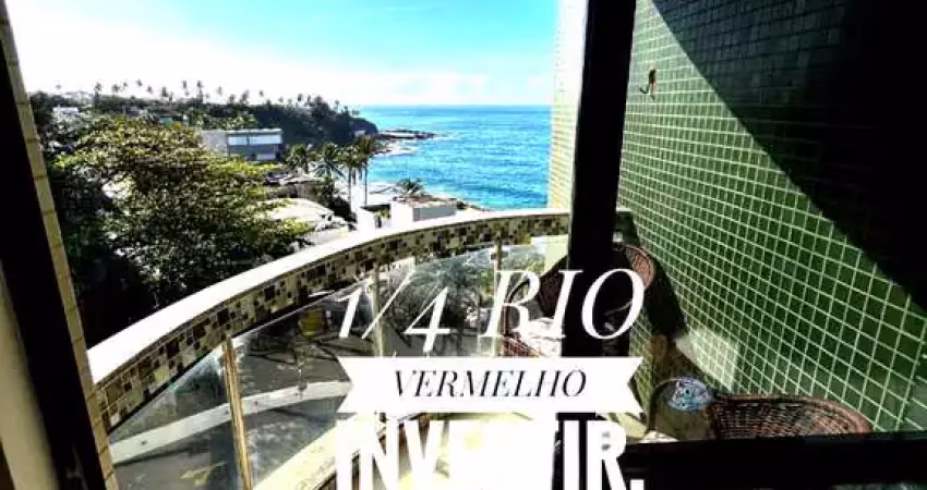 Apartamento à venda no rio vermelho, salvador-ba: 1 quarto, 37m², vista mar, lazer completo. agende sua visita!