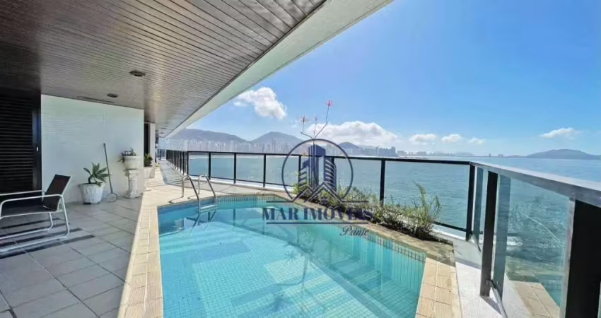 Apartamento com 4 dormitórios à venda, 400 m² por r$ 3.400.000,00 - praia das astúrias - guarujá/sp