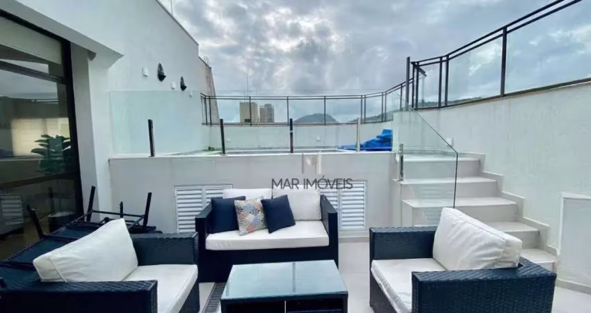 Cobertura com 3 dormitórios à venda, 173 m² por R$ 800.000,00 - Enseada - Guarujá/SP