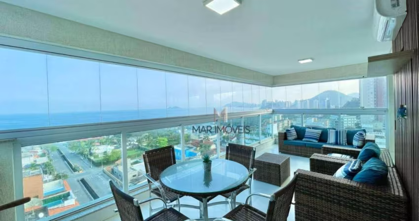 Apartamento com 3 dormitórios à venda, 151 m² por R$ 1.500.000,00 - Praia da Enseada - Guarujá/SP