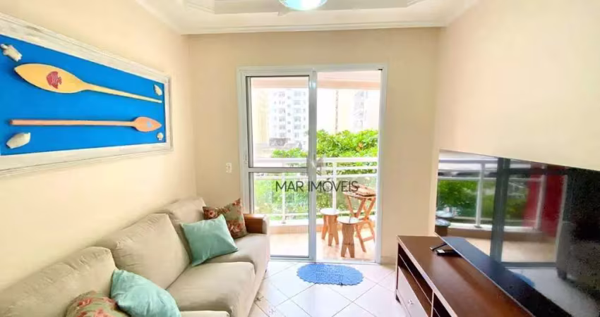 Apartamento com 3 dormitórios para alugar, 90 m² por r$ 4.500,00/mês - pitangueiras - guarujá/sp