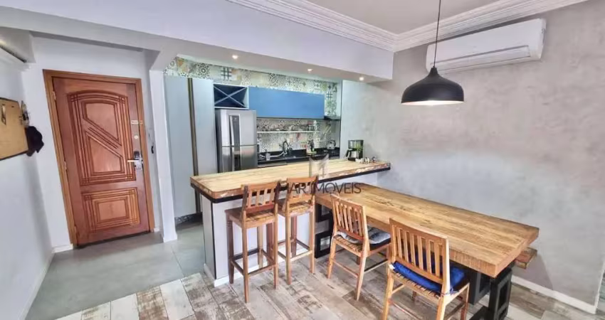 Apartamento com 3 dormitórios à venda, 95 m² por r$ 929.000,00 - enseada - guarujá/sp