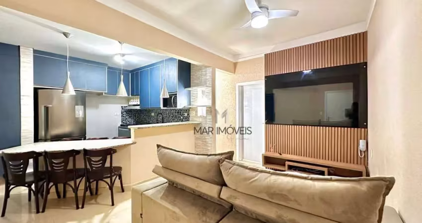 Apartamento com 2 dormitórios à venda, 65 m² por r$ 420.000,00 - enseada - guarujá/sp