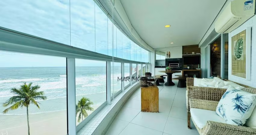 Apartamento com 3 suítes, frente ao mar à venda, 210 m² por R$ 3.200.000 - Enseada - Guarujá/SP