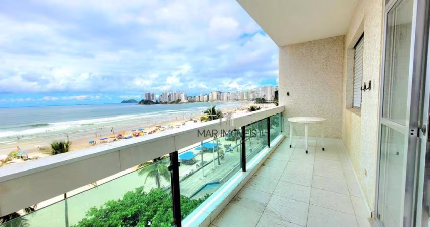 Apartamento com 1 dormitório à venda, 80 m² Frente Total para o Mar - Pitangueiras - Guarujá/SP