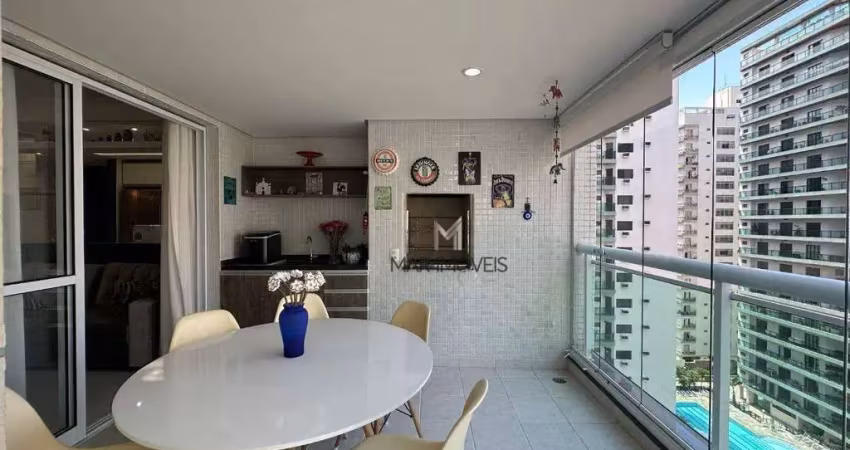 Apartamento com 3 dormitórios à venda, 110 m² por r$ 790.000,00 - pitangueiras - guarujá/sp
