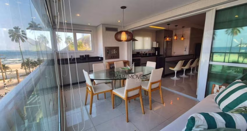 Apartamento com 3 dormitórios para alugar, 150 m² por R$ 8.200/mês - Praia da Enseada - Guarujá/SP