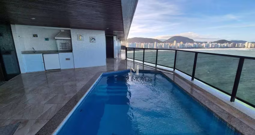 Apartamento com 4 dormitórios à venda, 400 m² por r$ 4.000.000,00 - praia das astúrias - guarujá/sp