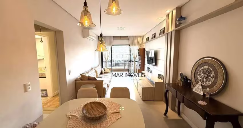 Apartamento com 2 dormitórios à venda, 90 m² por r$ 650.000 - barra funda - guarujá/sp
