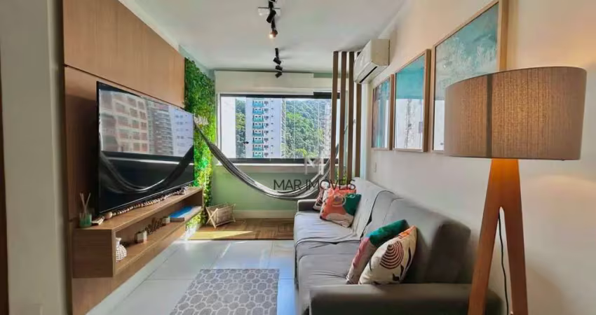 Apartamento com 2 dormitórios à venda, 65 m² por r$ 530.000,00 - pitangueiras - guarujá/sp